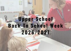 Upper School: Back to School Week Upper School: Back to School Week